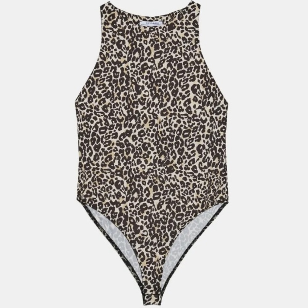 Zara Leopard Bodysuit
